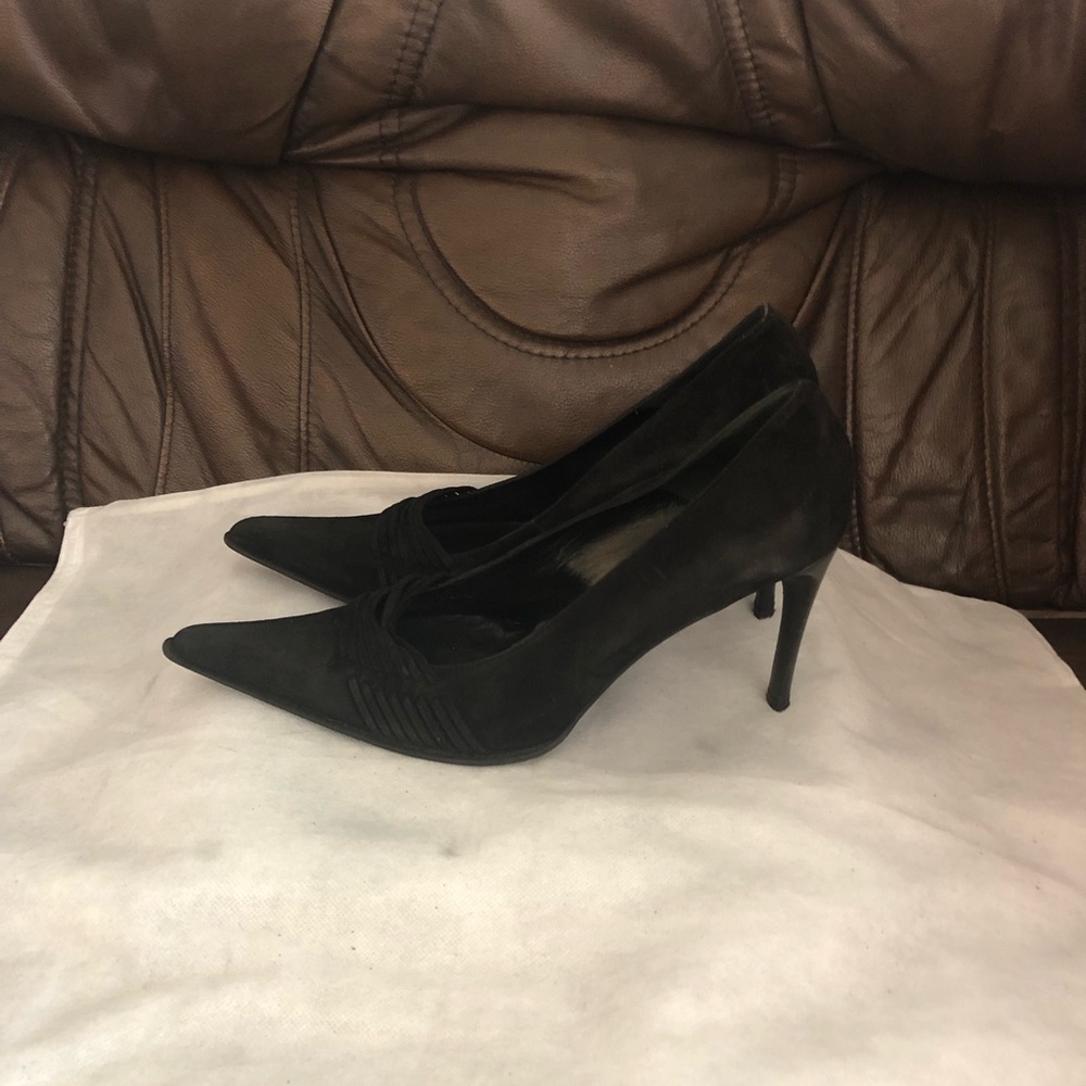 Di Nuccio black suede stiletto heels, size 39